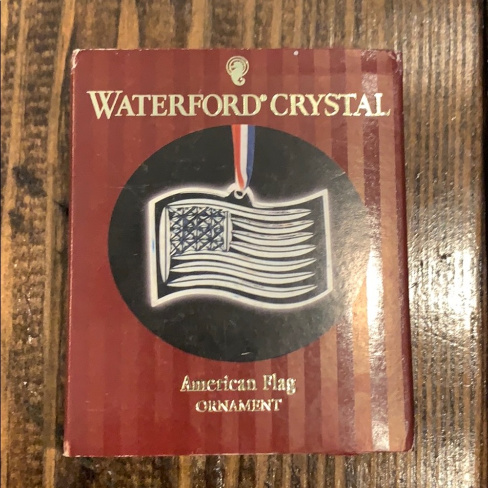 Waterford Crystal American Flag Ornament